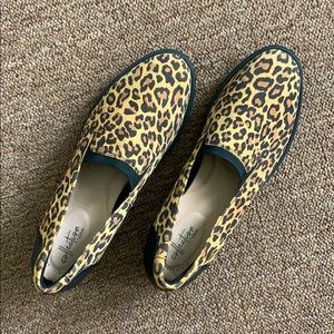 Clarks leopard-print loafer